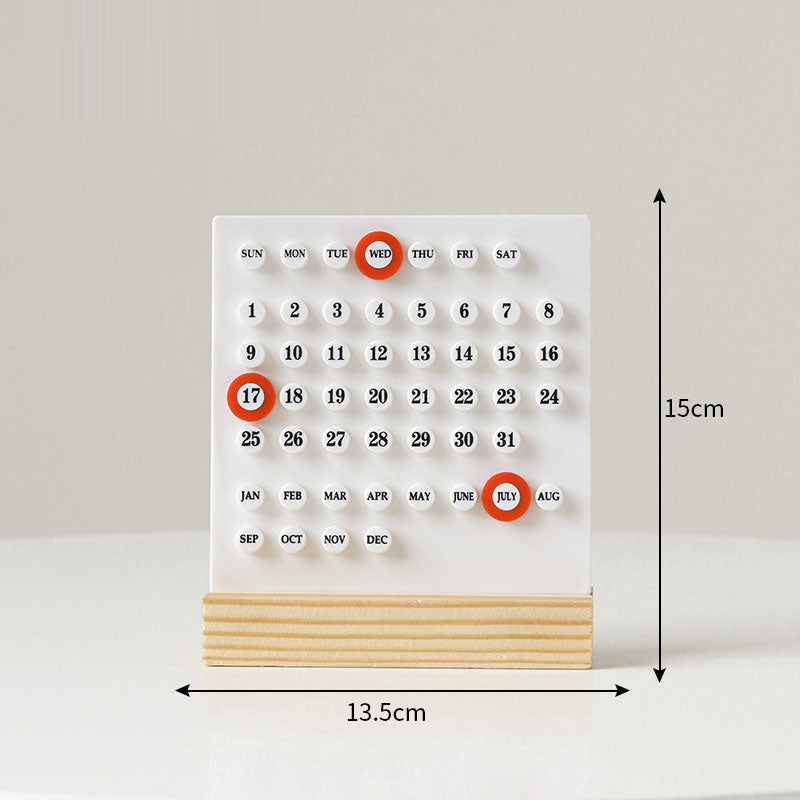 Minimalist Perpetual Desk Calendar