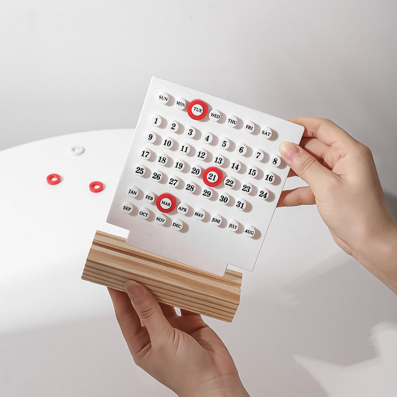 Minimalist Perpetual Desk Calendar