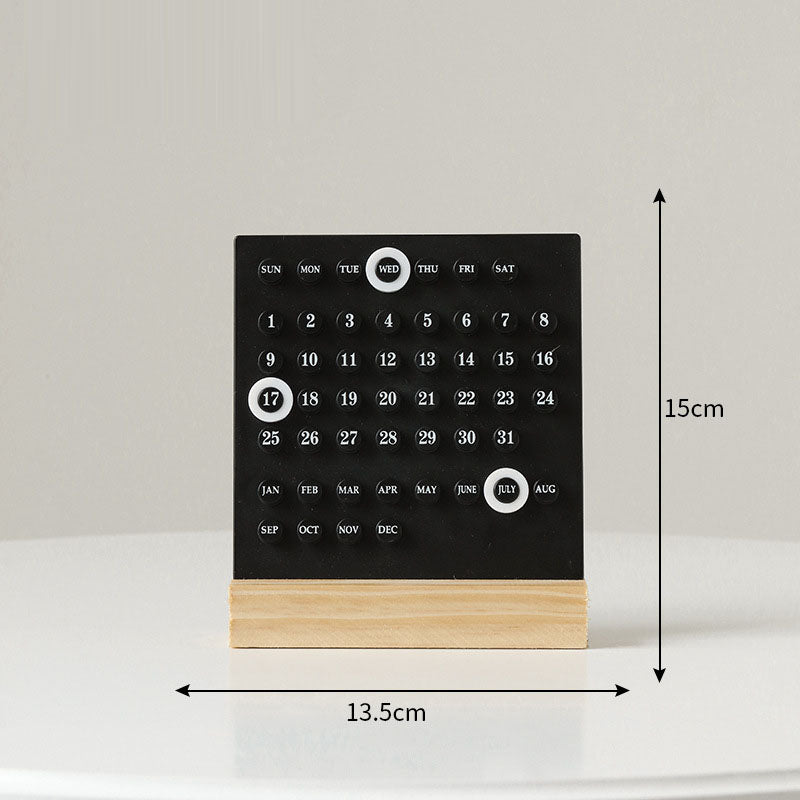 Minimalist Perpetual Desk Calendar
