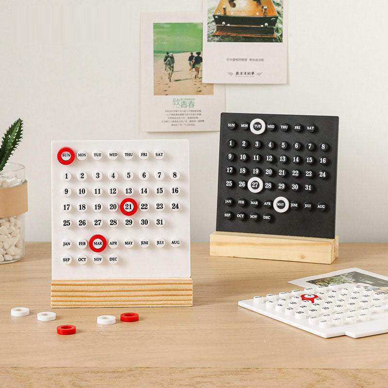 Minimalist Perpetual Desk Calendar