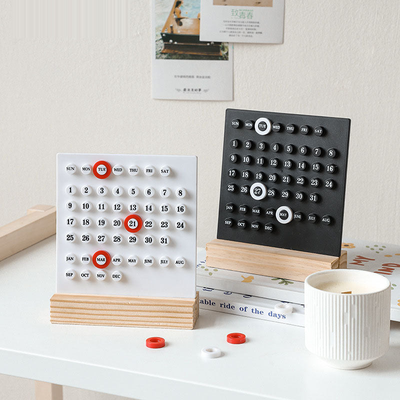 Minimalist Perpetual Desk Calendar