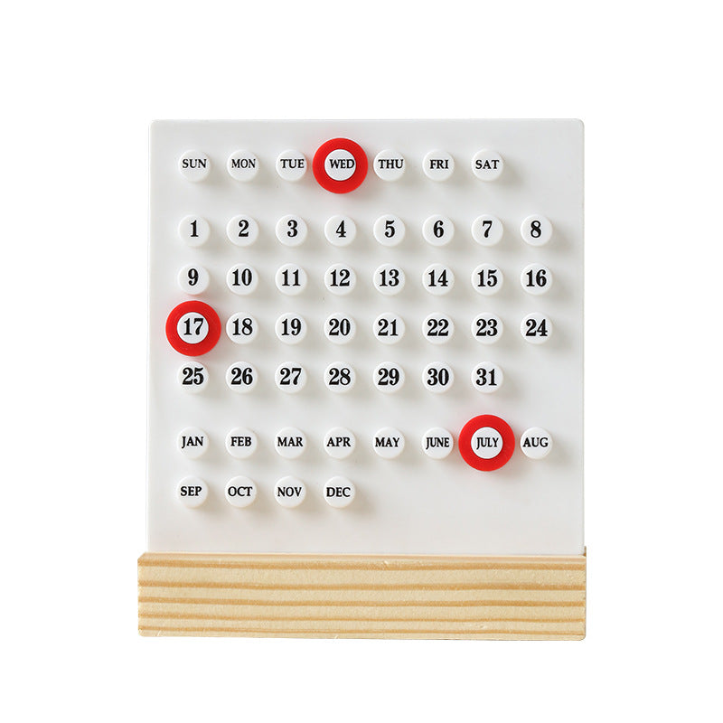 Minimalist Perpetual Desk Calendar